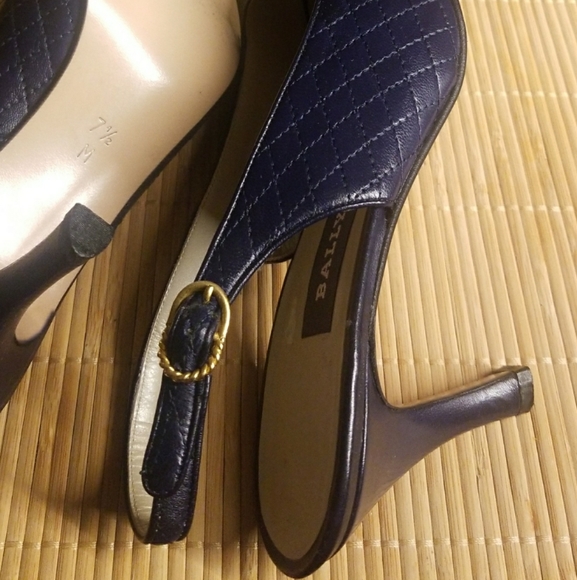 Bally Peep toe Kitten Heel Shoes - Picture 4 of 7